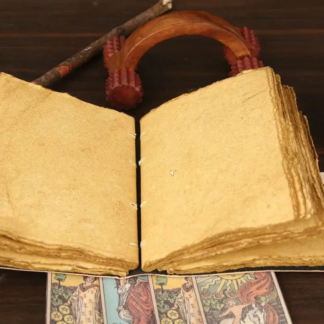 Leather Journal Blank Vintage Notebook