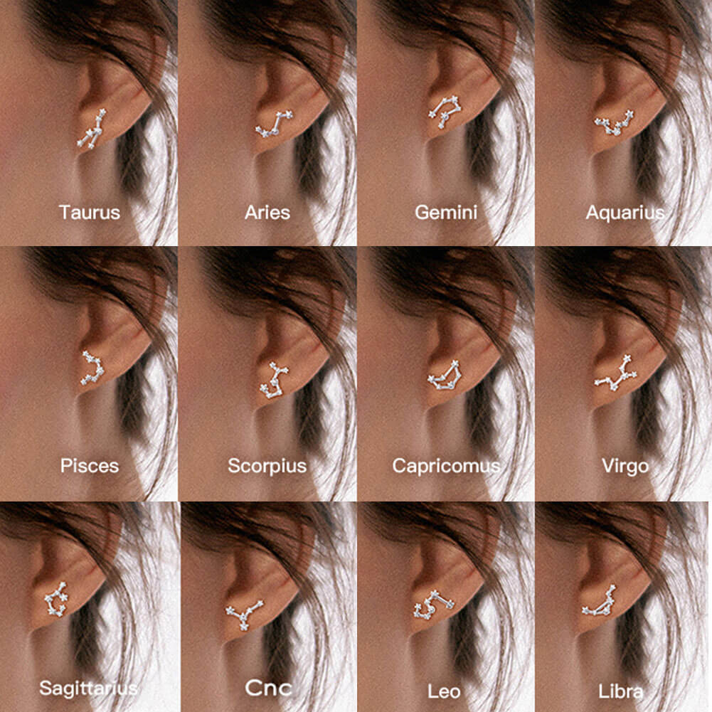 Zodiac Star Constellation Cartilage Stud