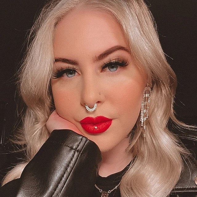 14K Gold CZ Clicker Segment Septum Hoop