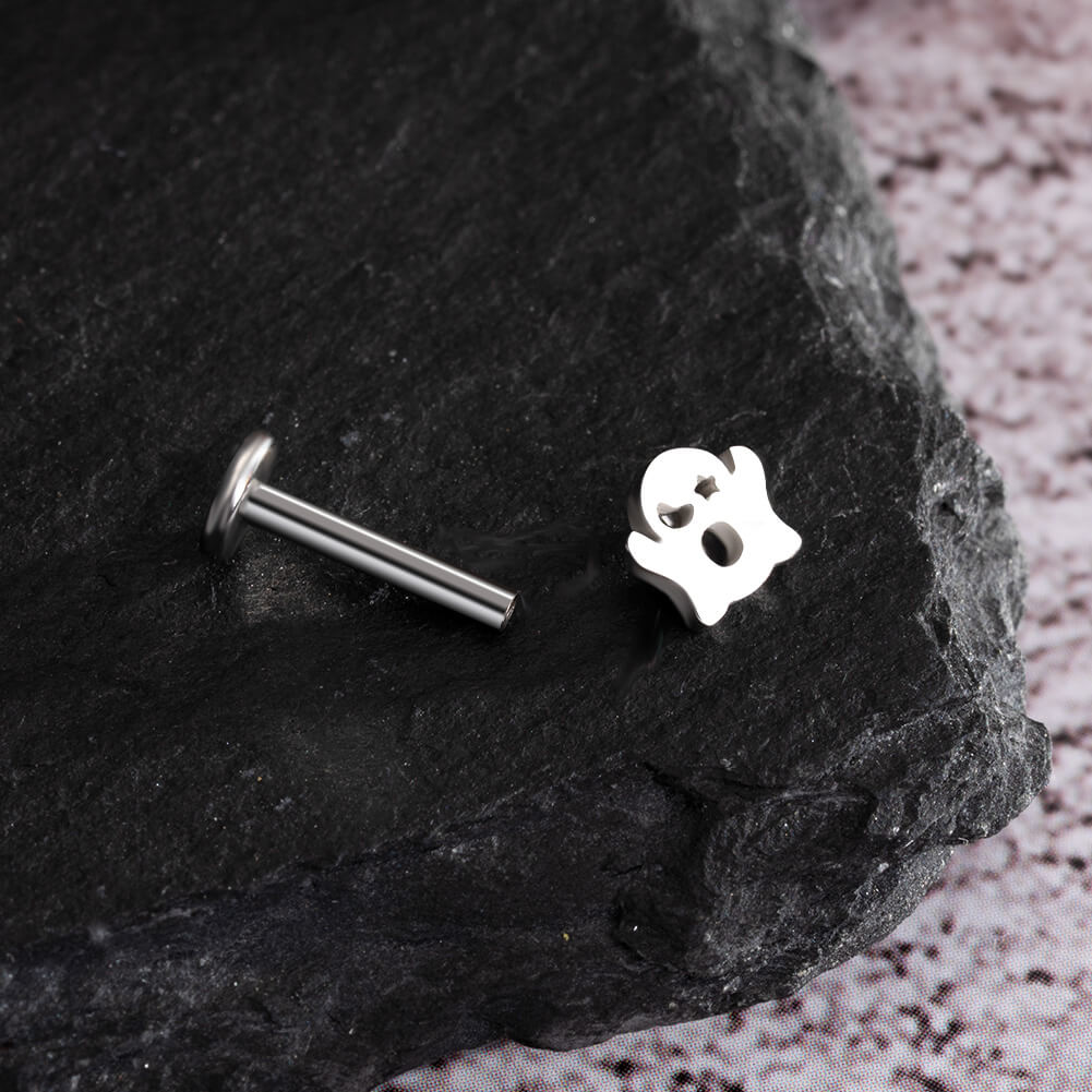 3PCS Pumpkin Bat Internally Threaded Cartilage Studs