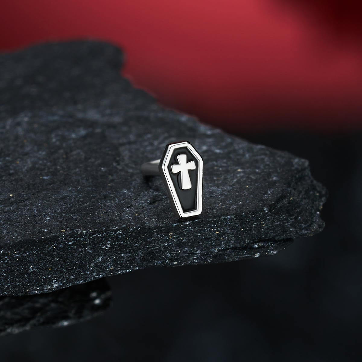 3PCS Coffin/MothBat/Wing Nose Studs Set
