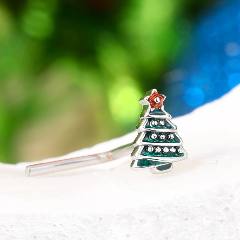 3PCS Christmas Boot/Tree/Hat Nose Studs Pack
