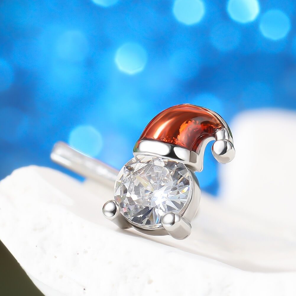 3PCS Christmas Boot/Tree/Hat Nose Studs Pack