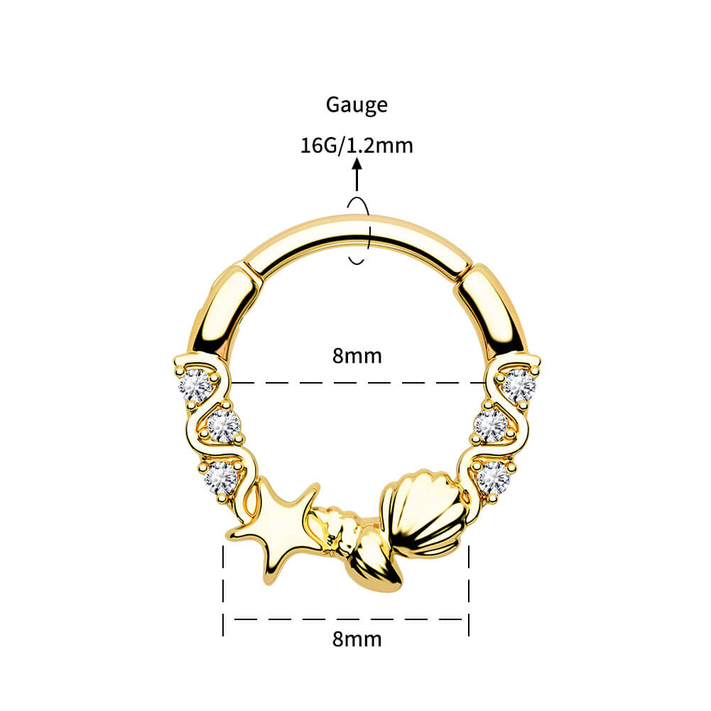 Aquarium Segment Septum Rings By Gina