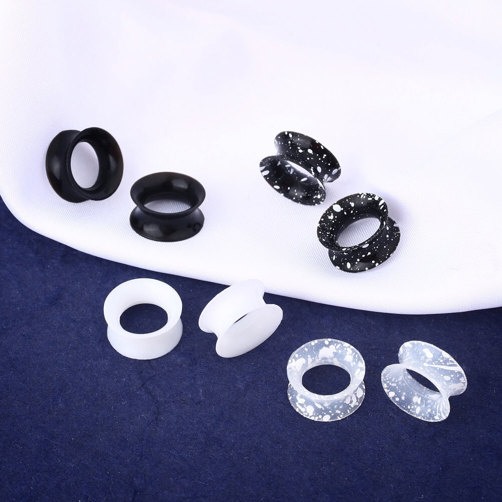 8PCS 8-12mm Silicone Ear Plugs Tunnels