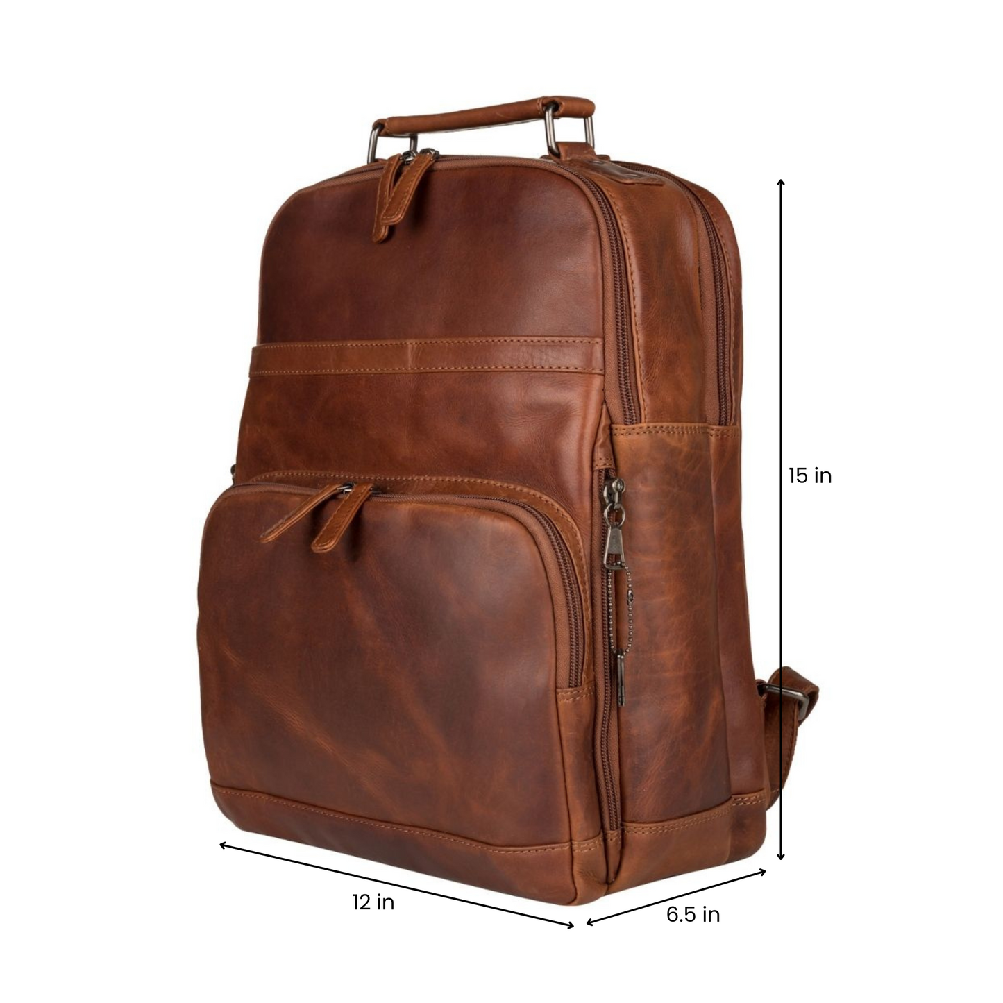 Concealed Carry Quinn Unisex Leather Backpack