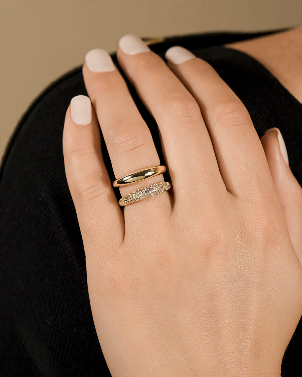 Sterling Silver Maisey CZ Studded Open Ring