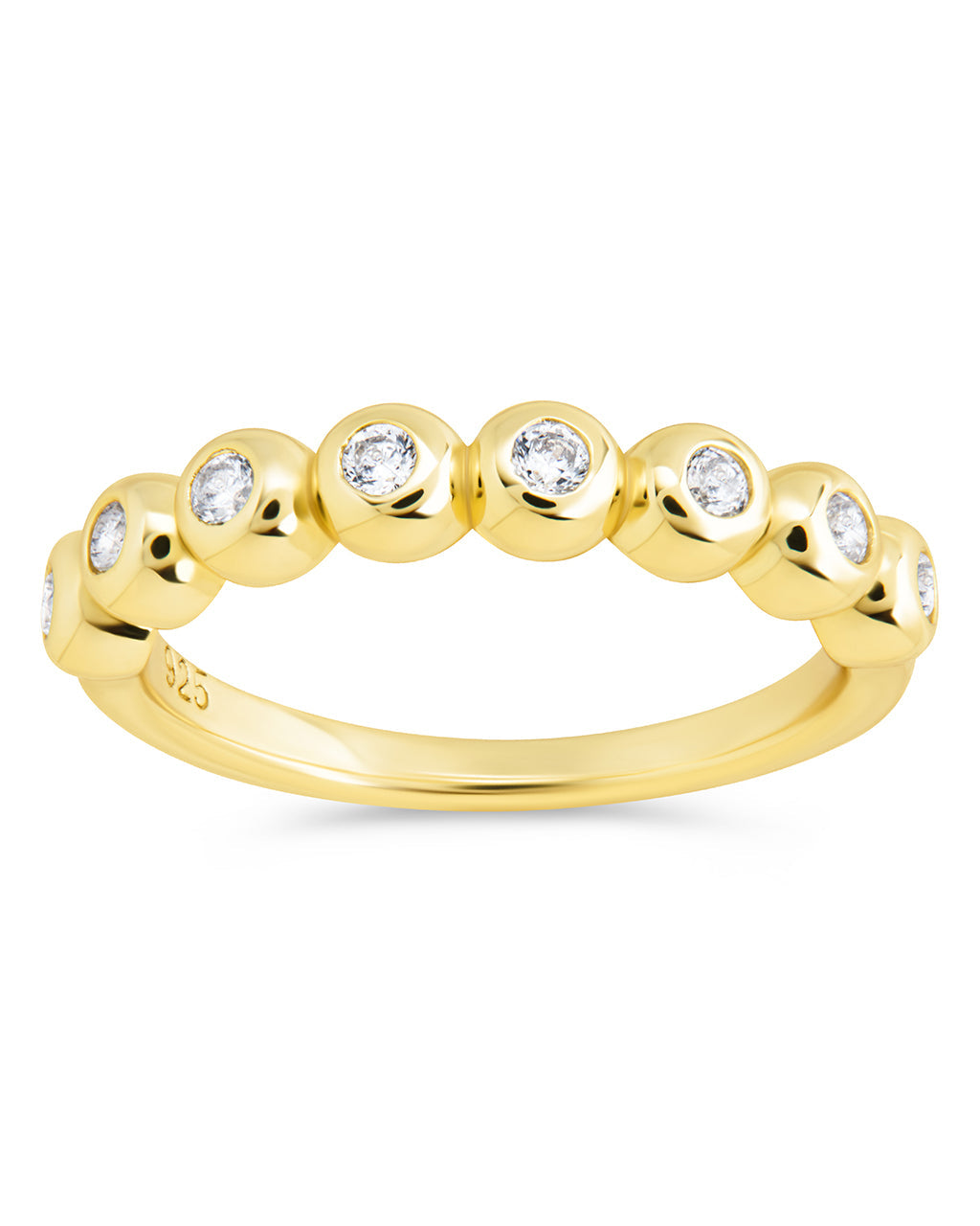 Sterling Silver Trisha CZ Bezel Ring