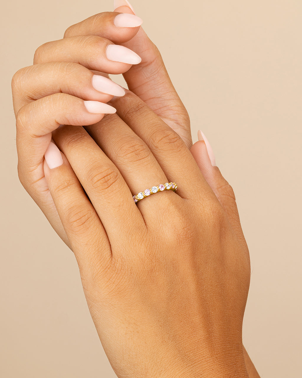 Sterling Silver Gracie CZ Eternity Ring
