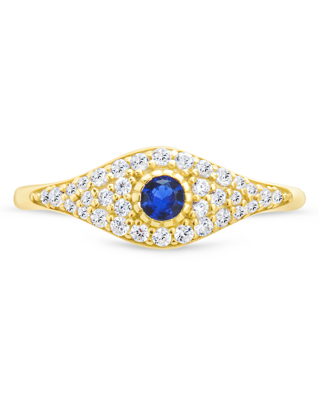 Sterling Silver Mozzie Evil Eye Ring