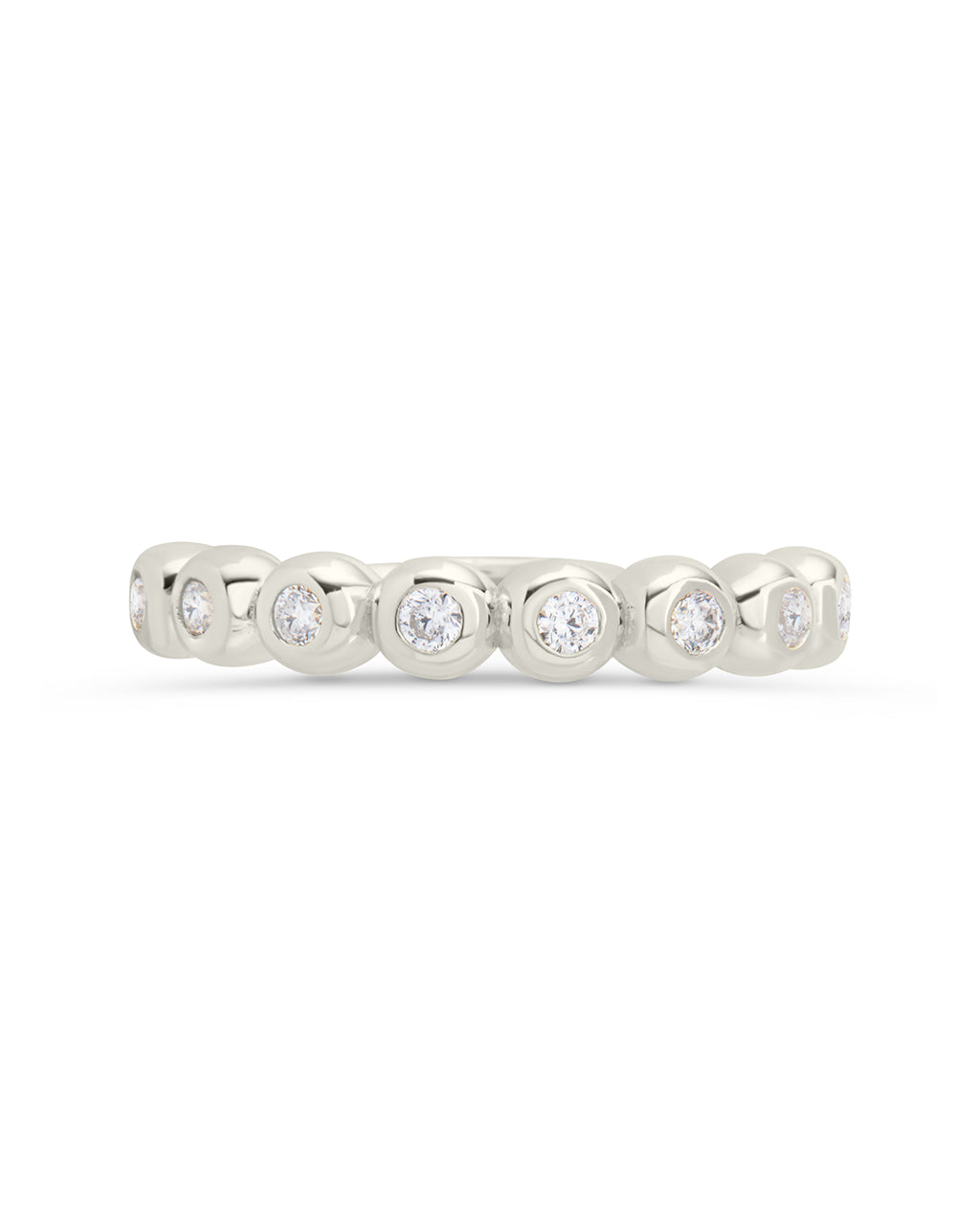 Sterling Silver Trisha CZ Bezel Ring