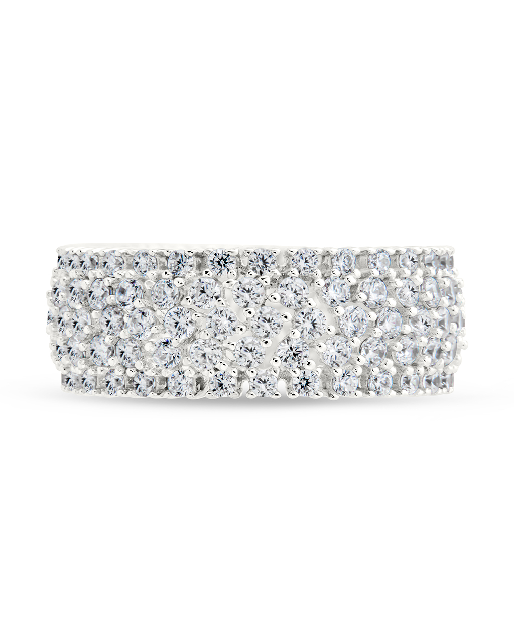 Sterling Silver Yvonne CZ Stacking Ring