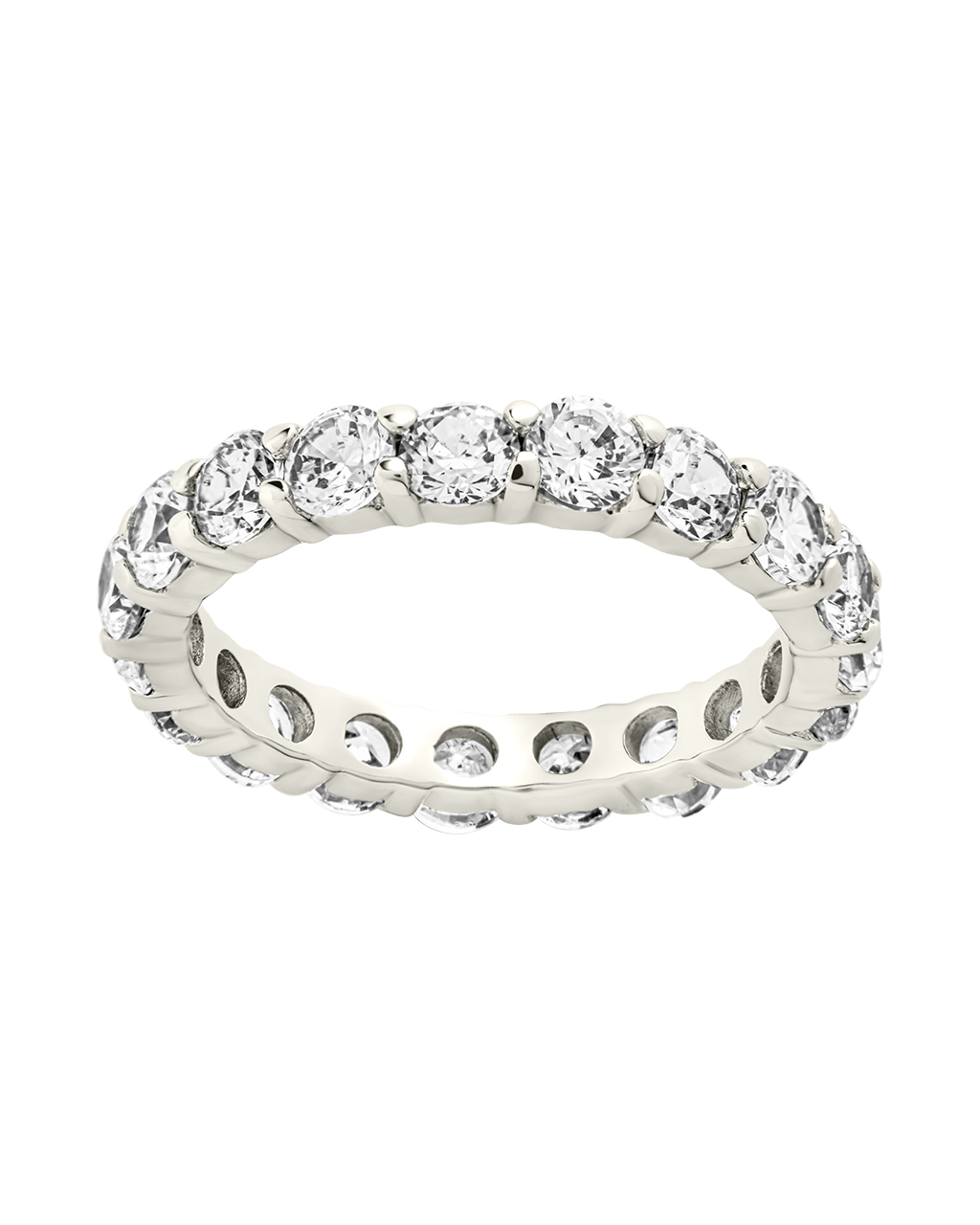 Sterling Silver Gracie CZ Eternity Ring