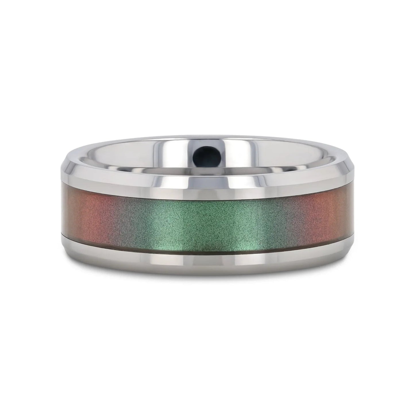 STINGRAY Tungsten Carbide Ring with Blue/Purple Color Changing Inlay - 4mm - 10mm