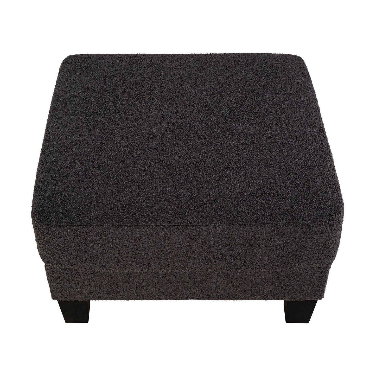 Dark Gray 3-Piece Sofa Set with Storage Ottoman & USB Charging