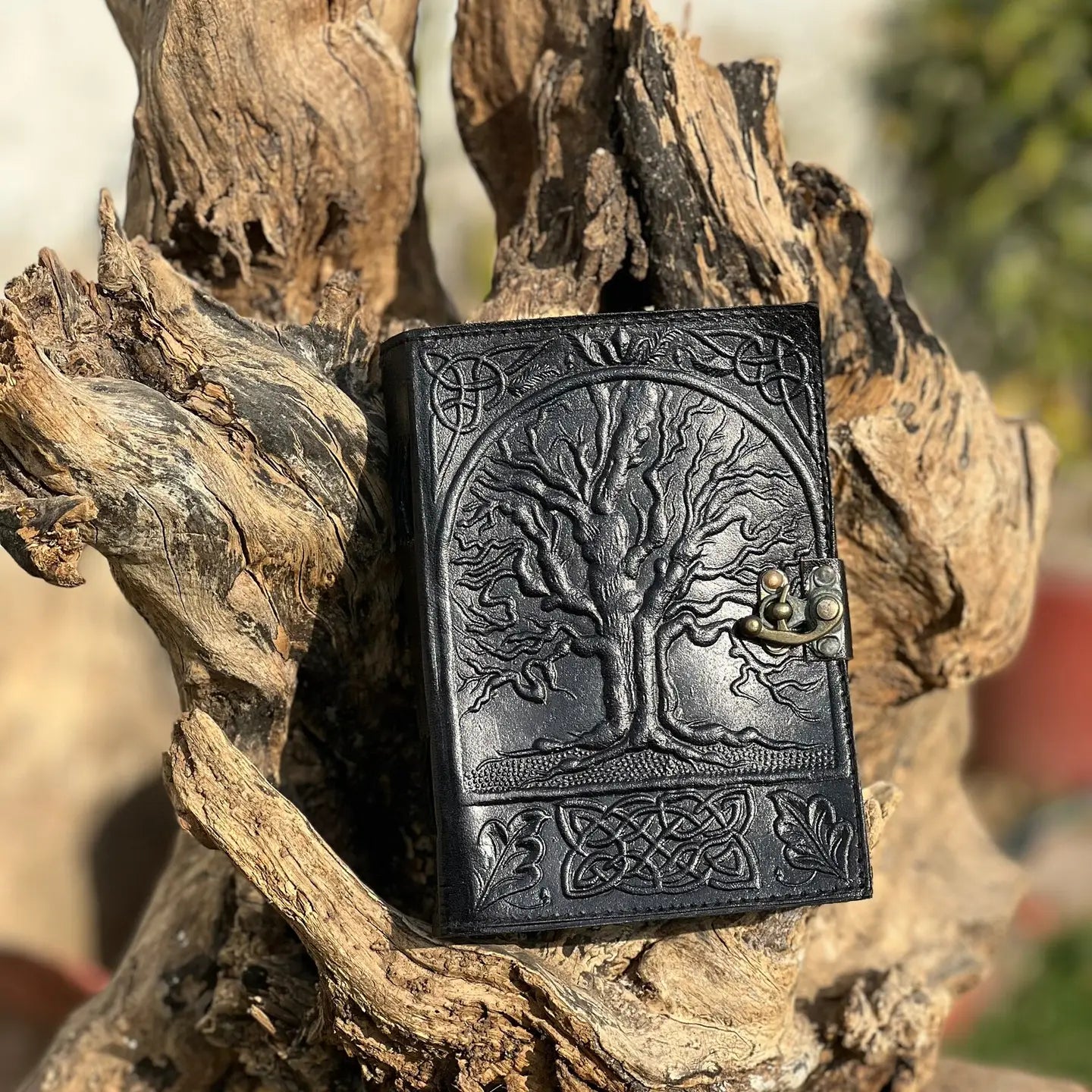Leather Journal Blank Vintage Notebook