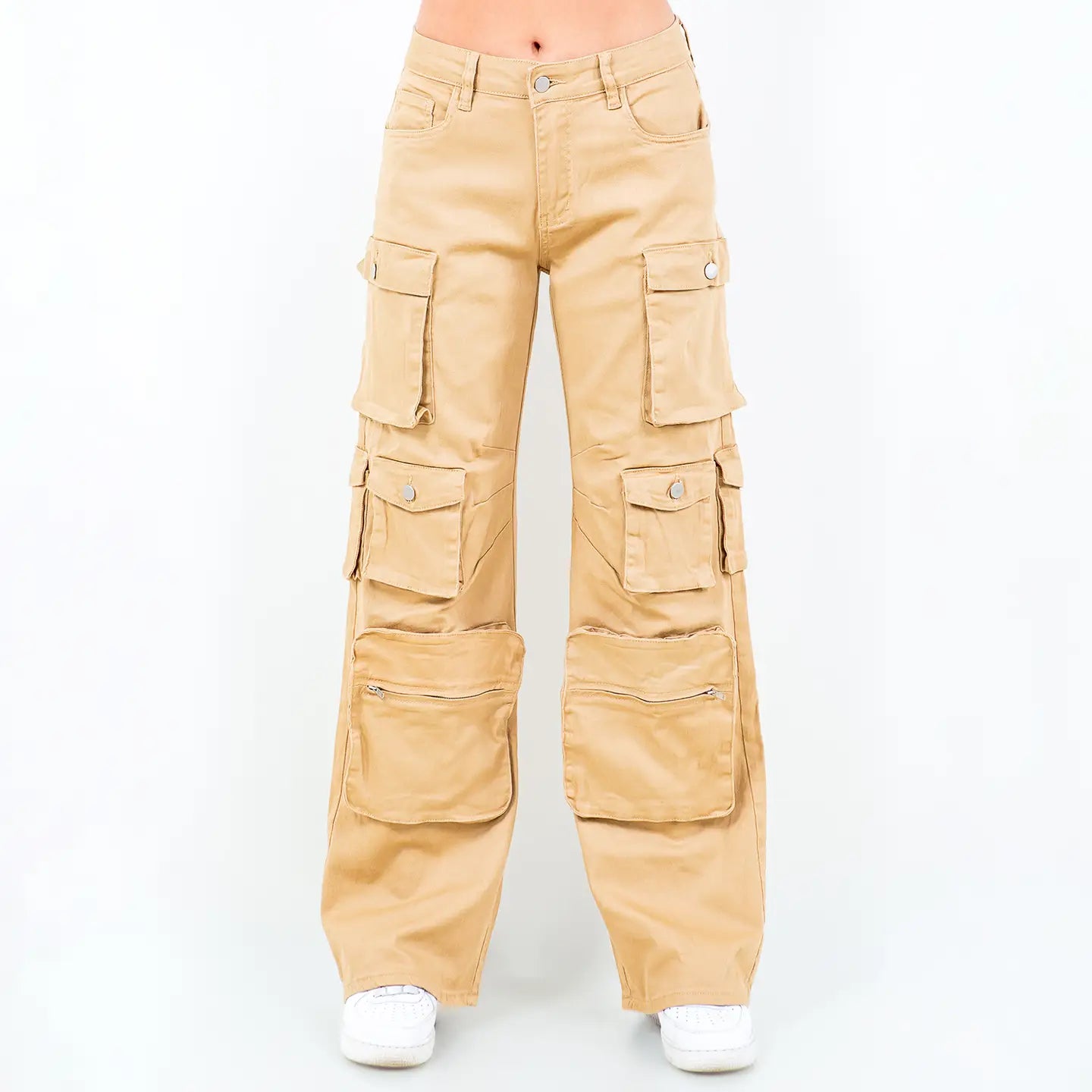 **PRE-ORDER** American Bazi High Waist Wide Leg Pocket
