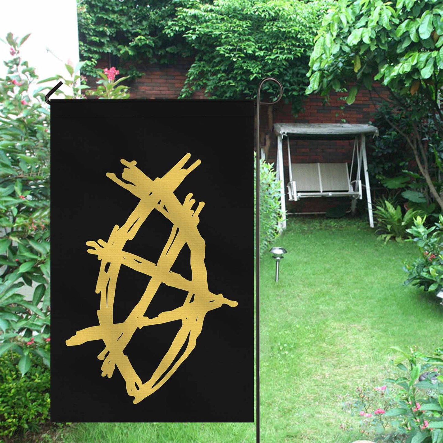 AnarchoChristian - Anarchist Fish Double-Sided Flag