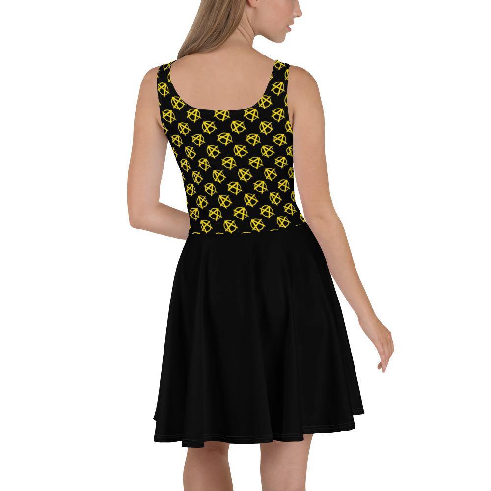 Ancap Anarchy Skater Dress (Black)