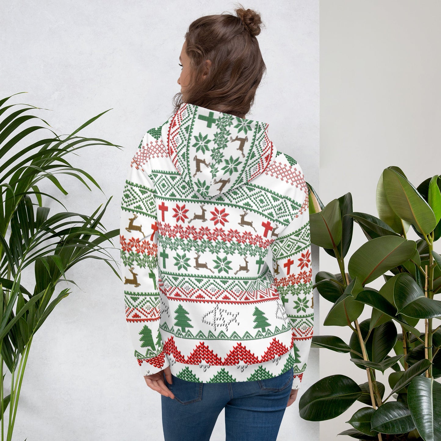 AnarchoChristian No King but Christ Unisex Ugly Christmas Sweater Hoodie