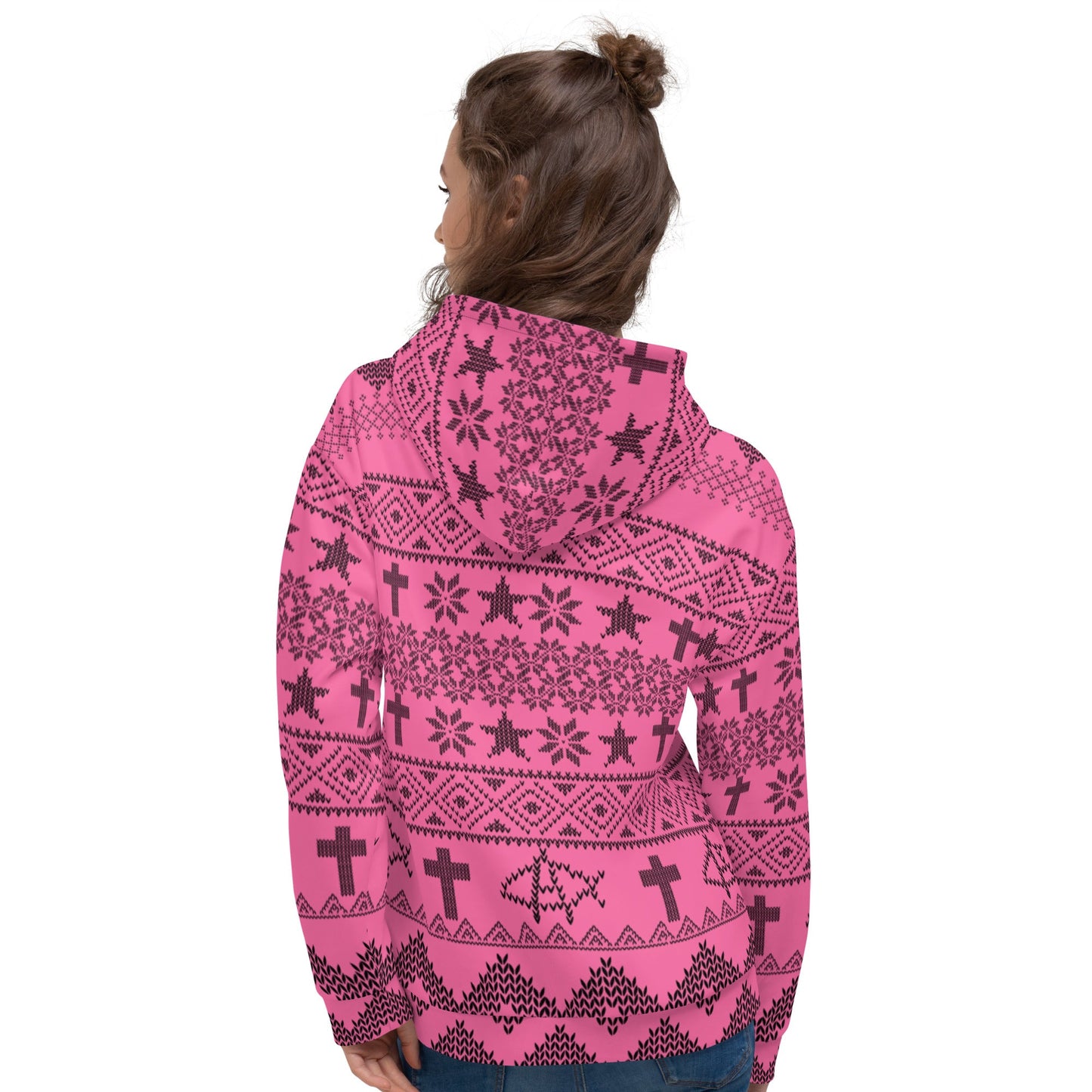 AnarchoChristian No King but Christ Unisex Ugly Christmas Sweater Hoodie