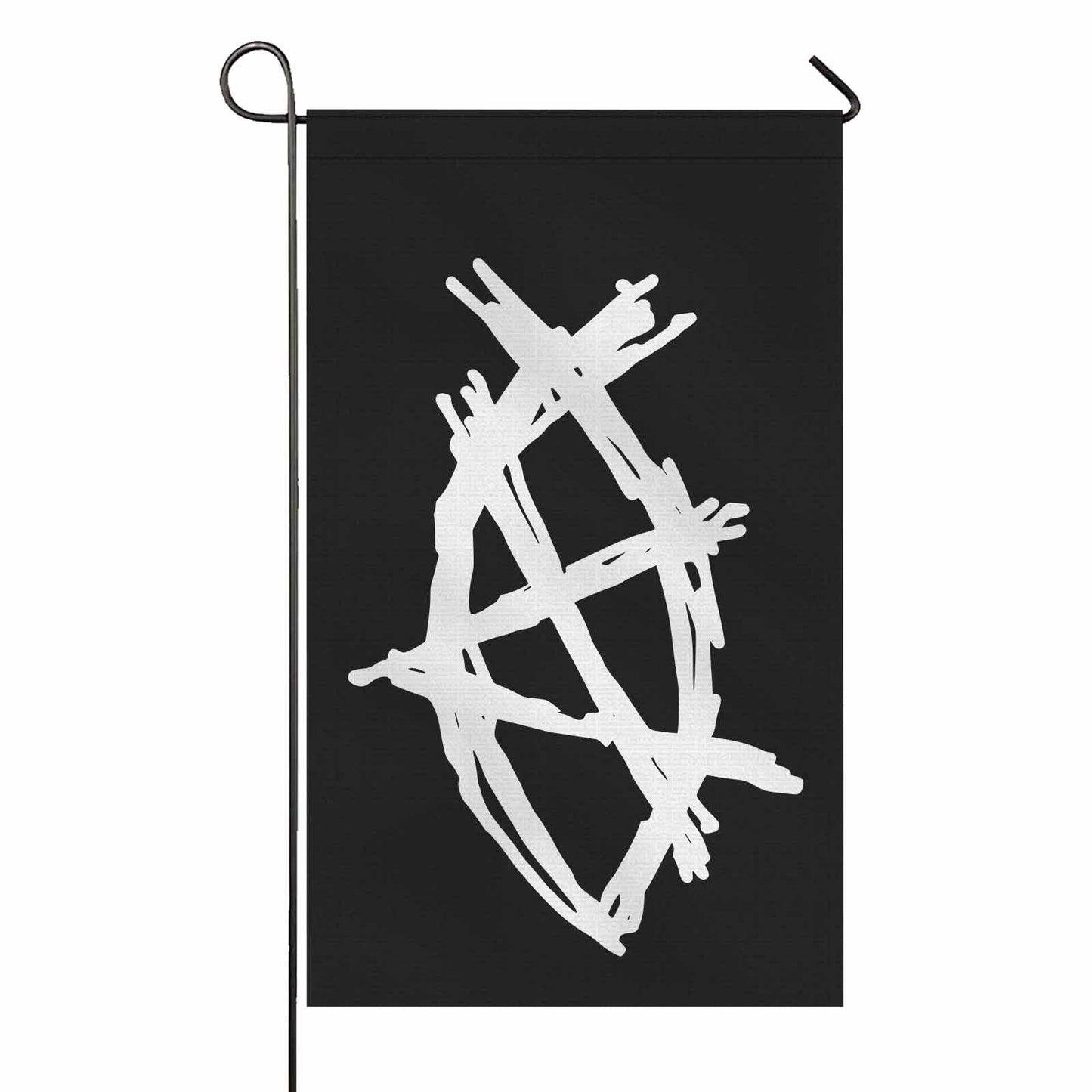 AnarchoChristian - Anarchist Fish Double-Sided Flag