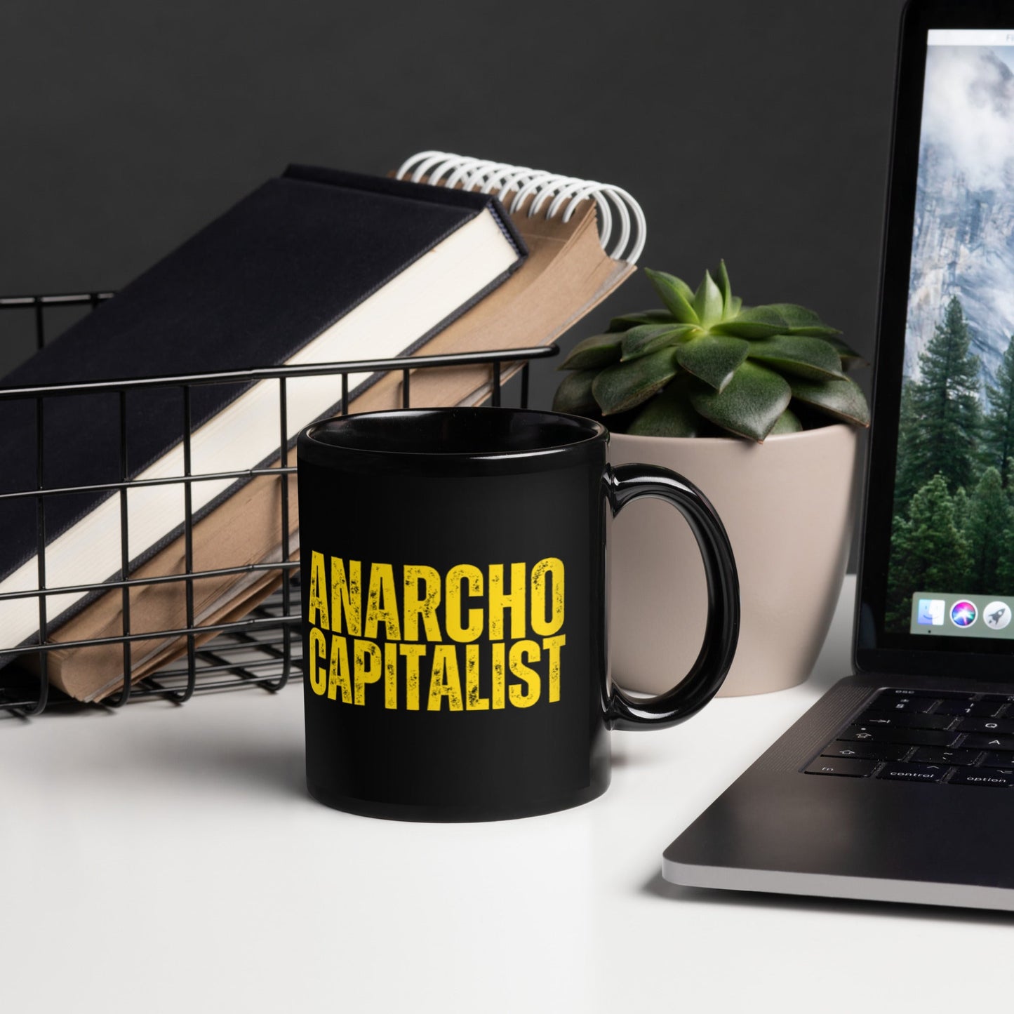 Anarchocapitalist Black Glossy Mug