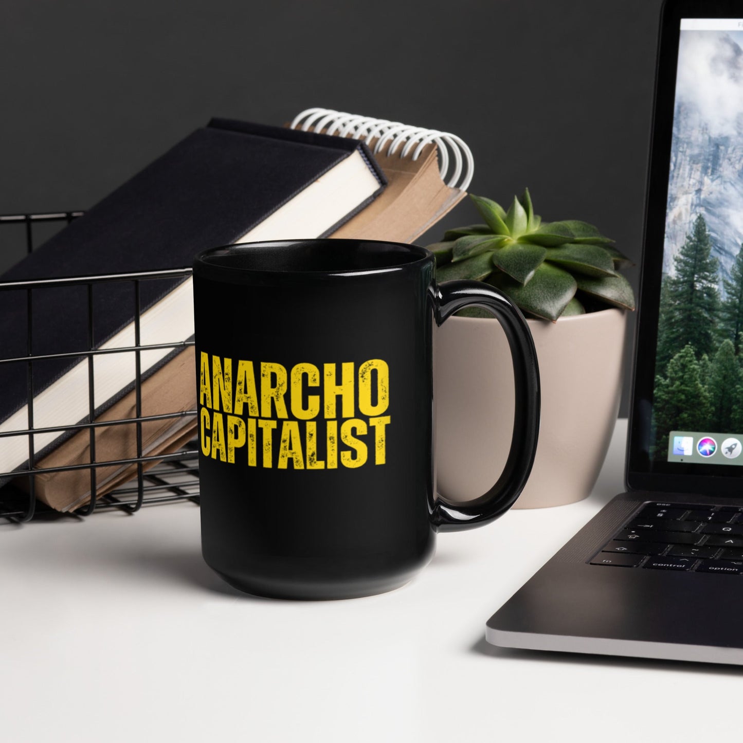 Anarchocapitalist Black Glossy Mug