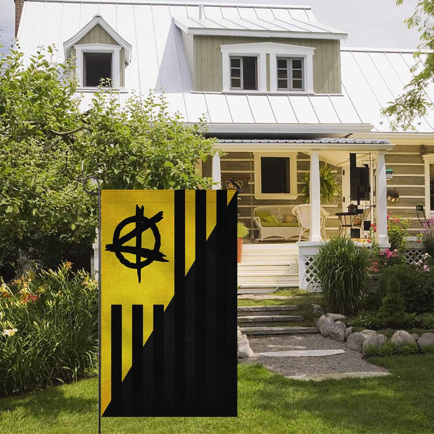 Ancapistan Two Sided Flag