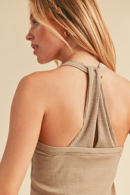 Aemi + Co Scoop Neck Ribbed Tank for Comfortable Layering