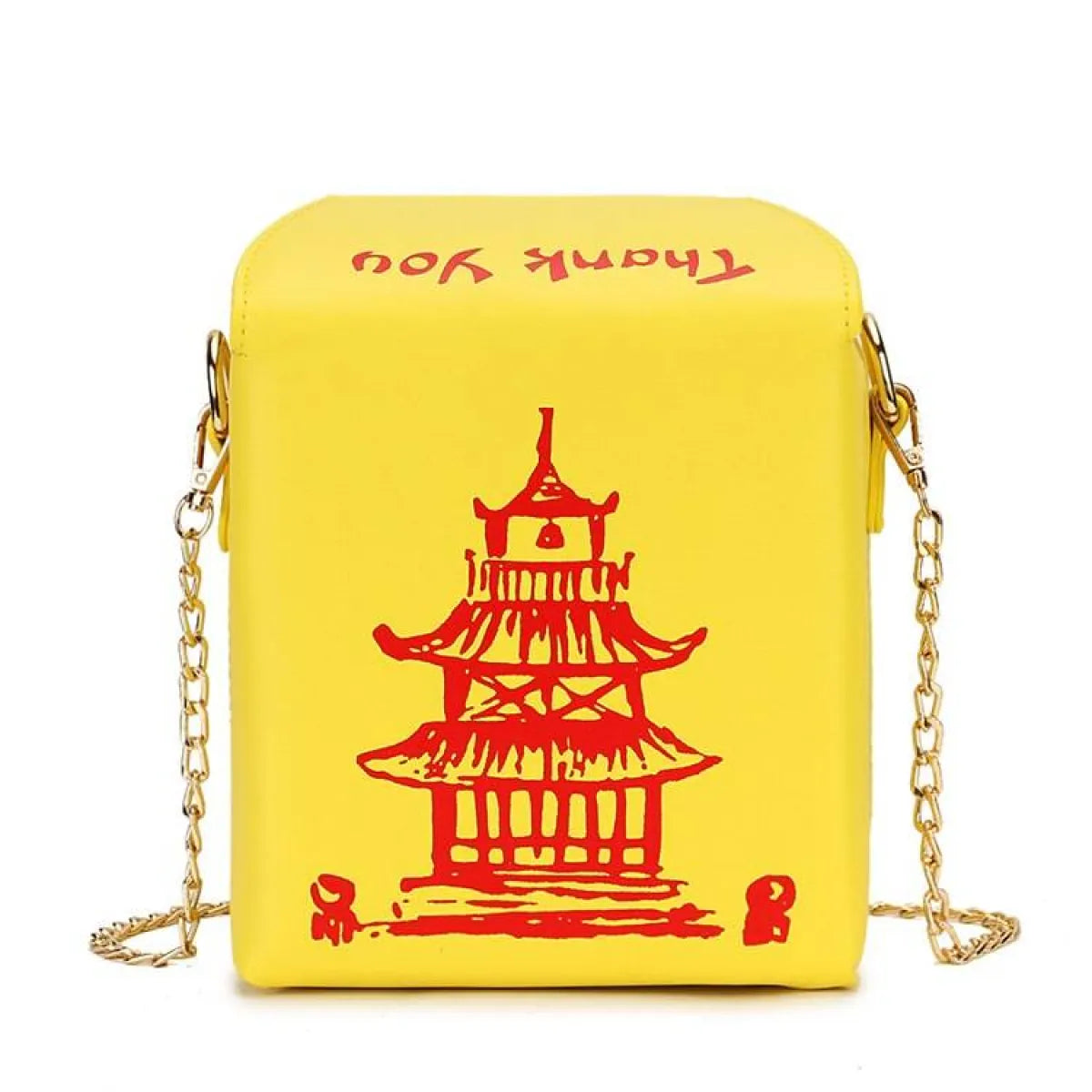 Chinese Takeout Box Chain Bag