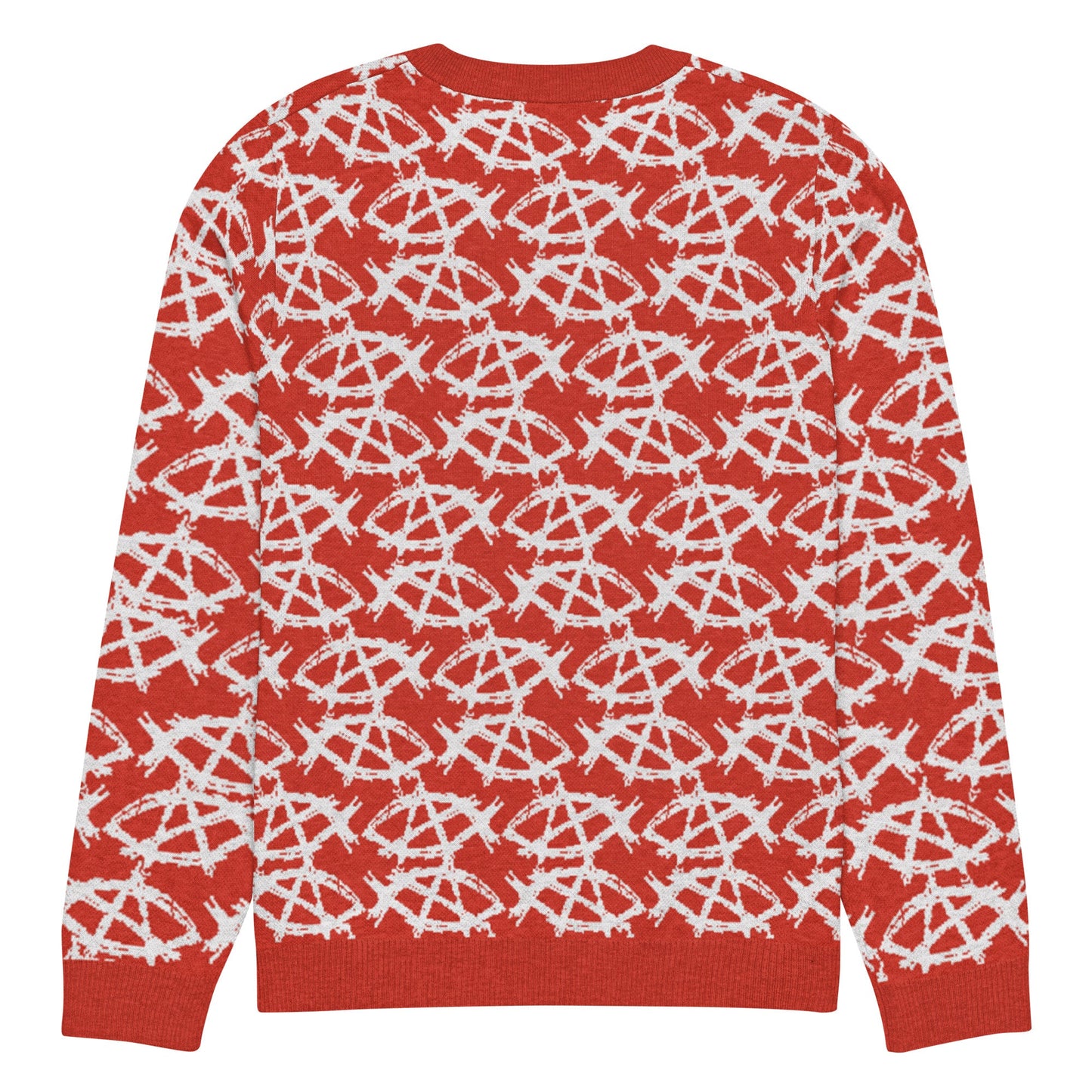 Anarchochristian Knitted crew neck ugly christmas sweater