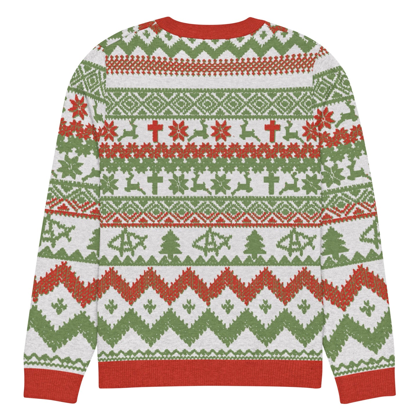 AnarchoChristian No King but Christ Knitted Ugly Christmas Sweater