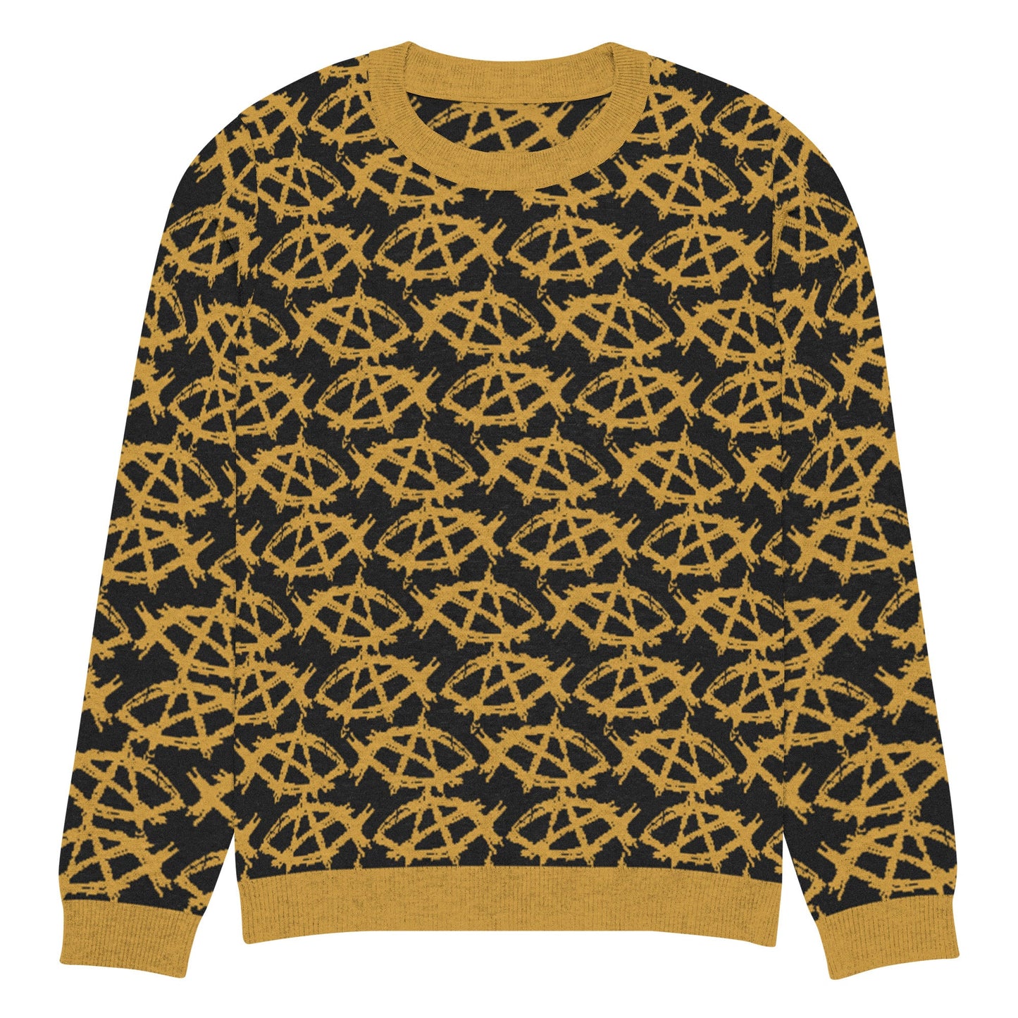 AnarchoChristian Knitted crew neck Ugly Christmas sweater