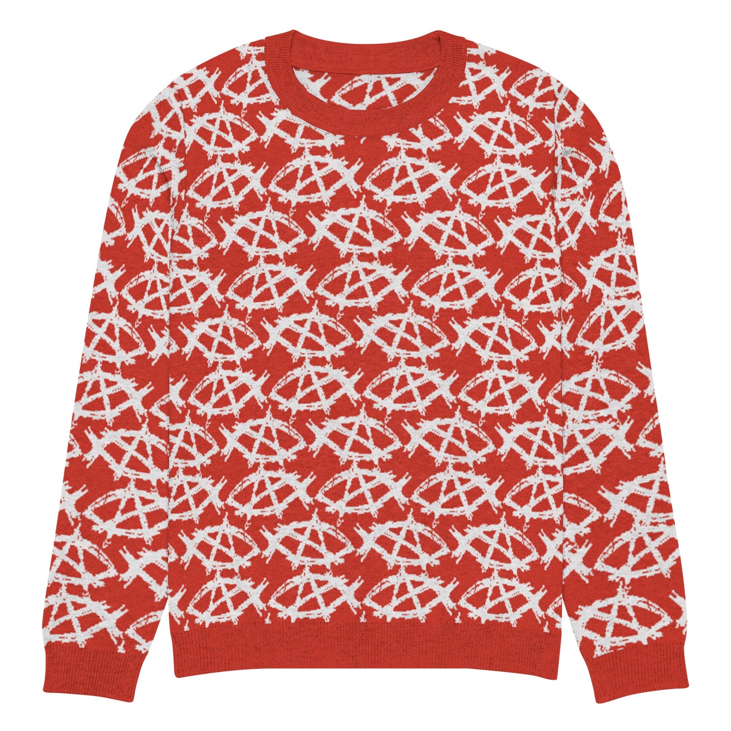 Anarchochristian Knitted crew neck ugly christmas sweater