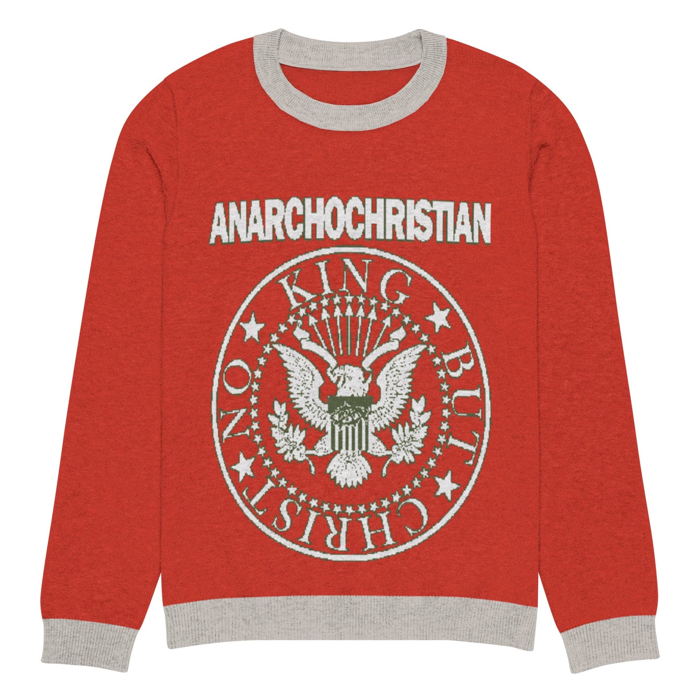 ANarchoChristian Seal Knitted Ugly Christmas sweater