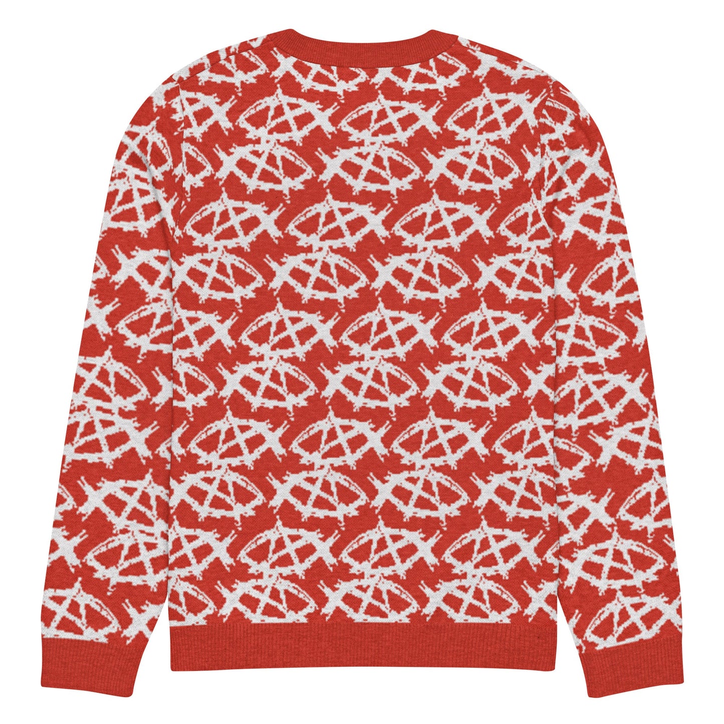 Anarchochristian Knitted crew neck ugly christmas sweater