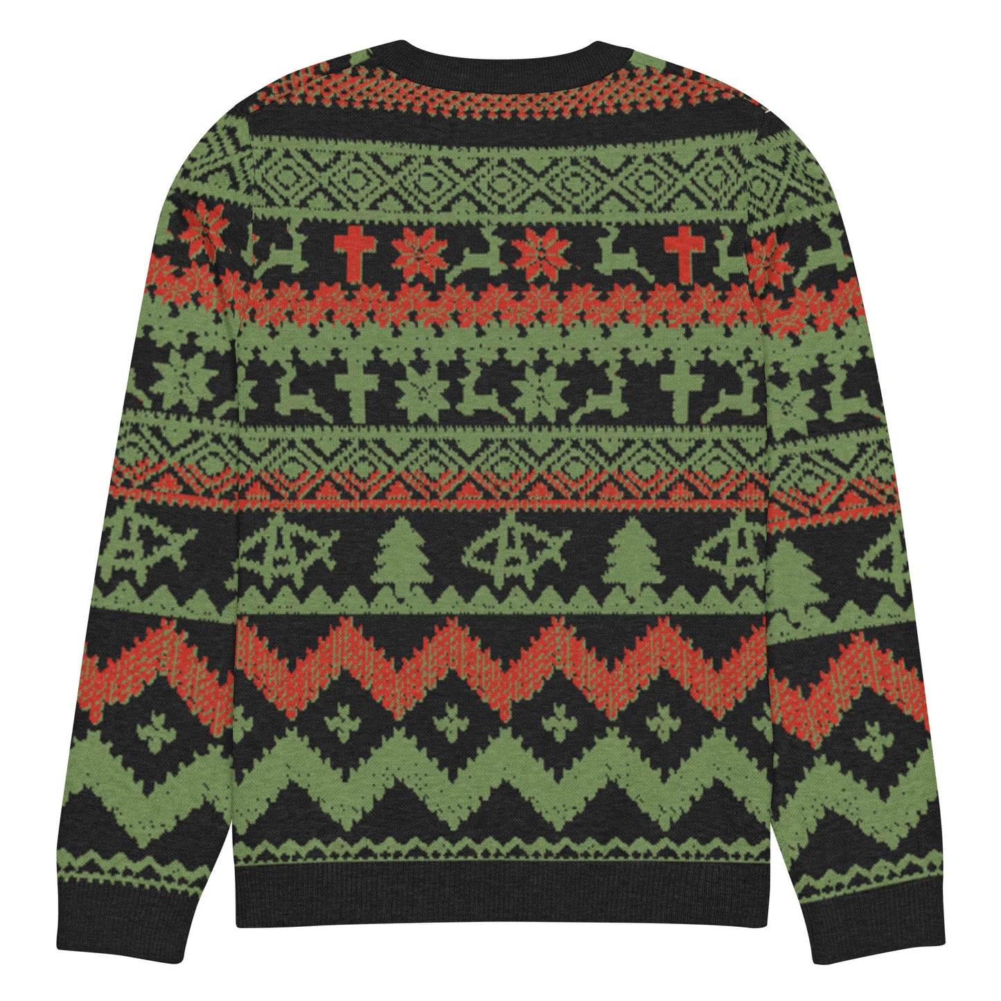 AnarchoChristian No King but Christ Knitted Ugly Christmas Sweater