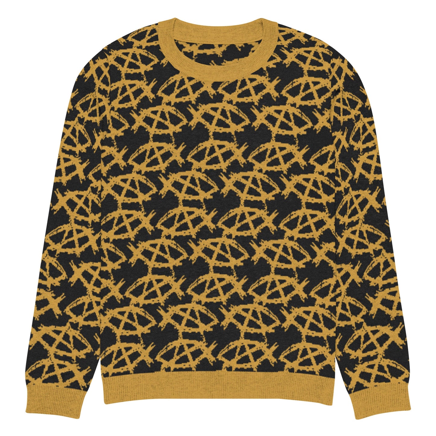 AnarchoChristian Knitted crew neck Ugly Christmas sweater