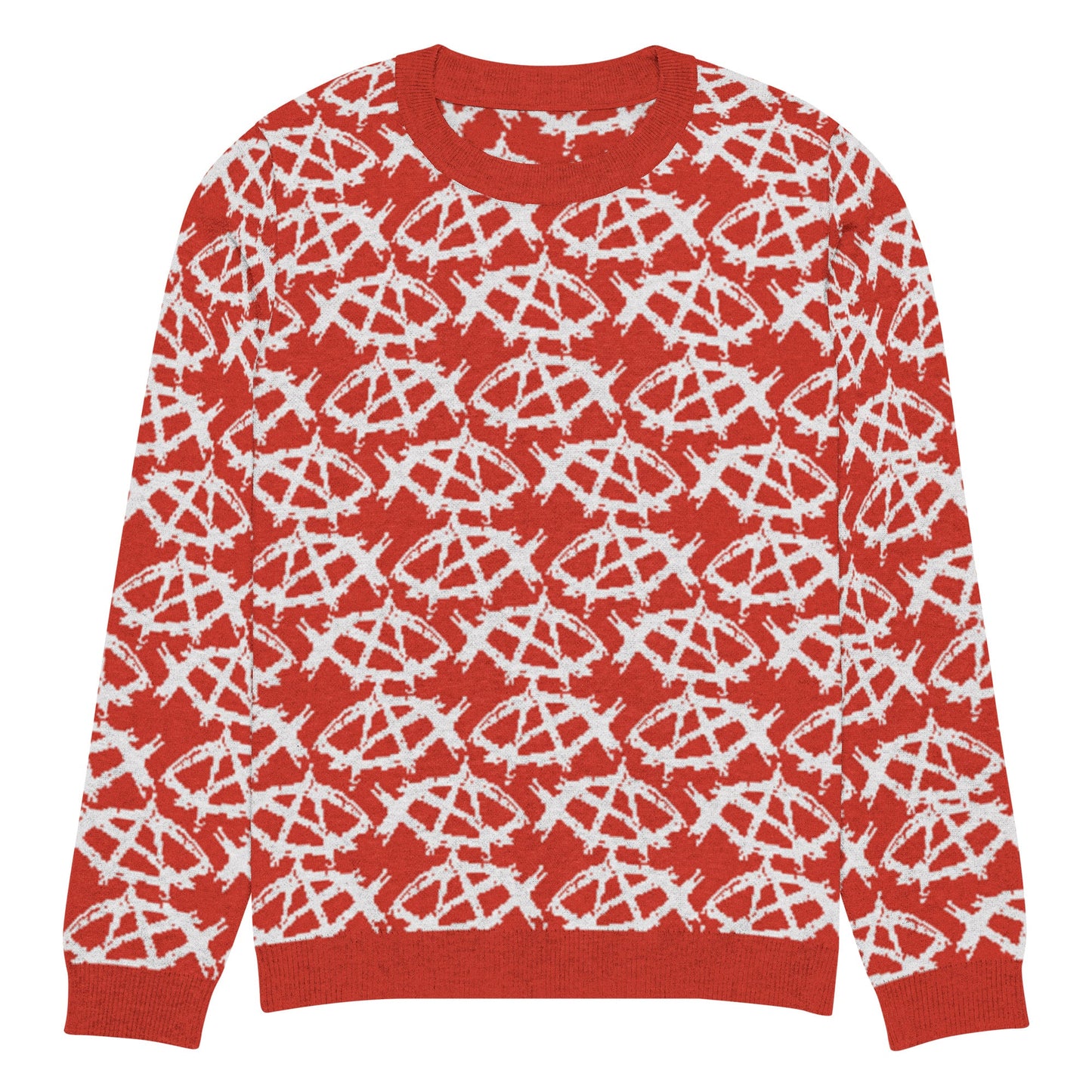 Anarchochristian Knitted crew neck ugly christmas sweater
