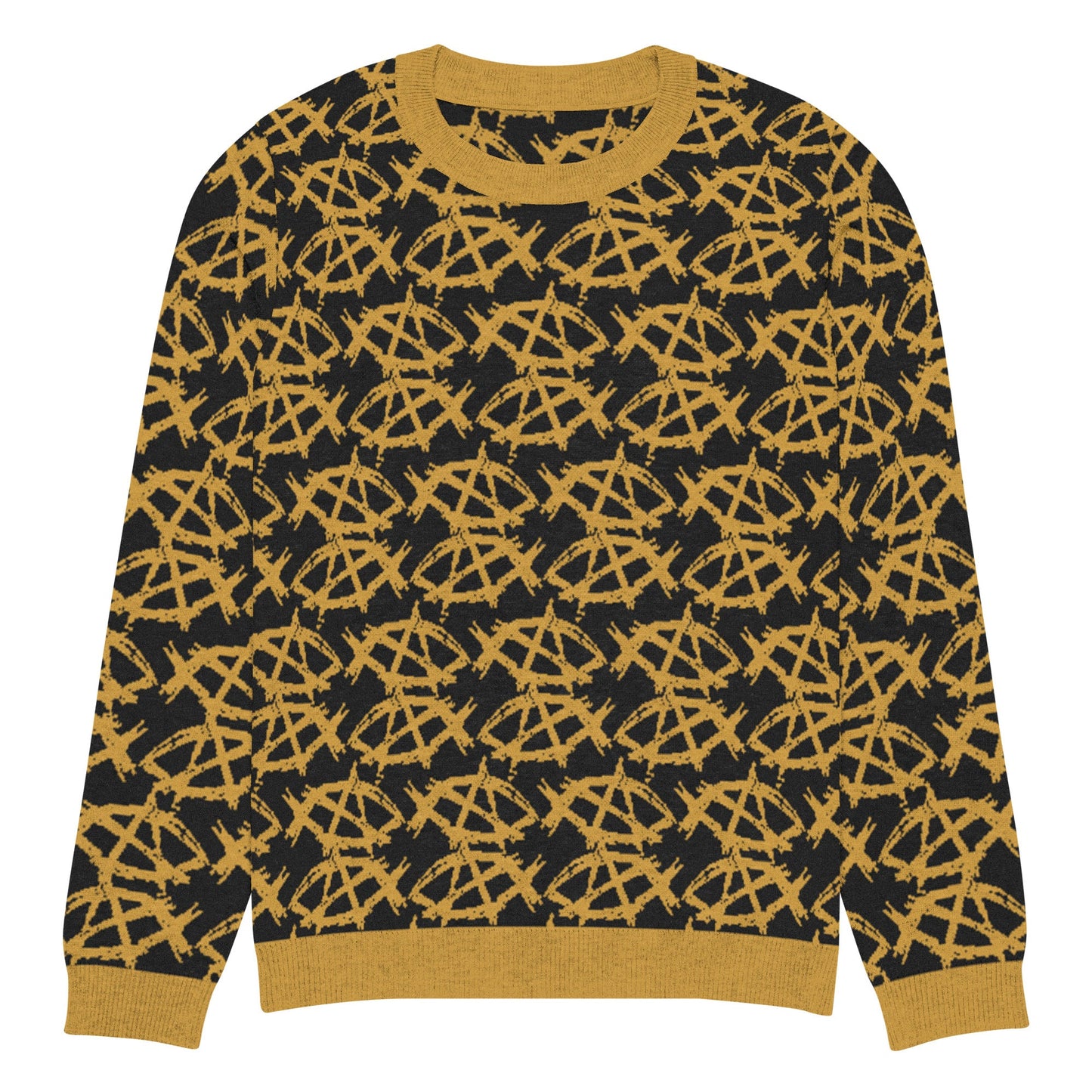 AnarchoChristian Knitted crew neck Ugly Christmas sweater