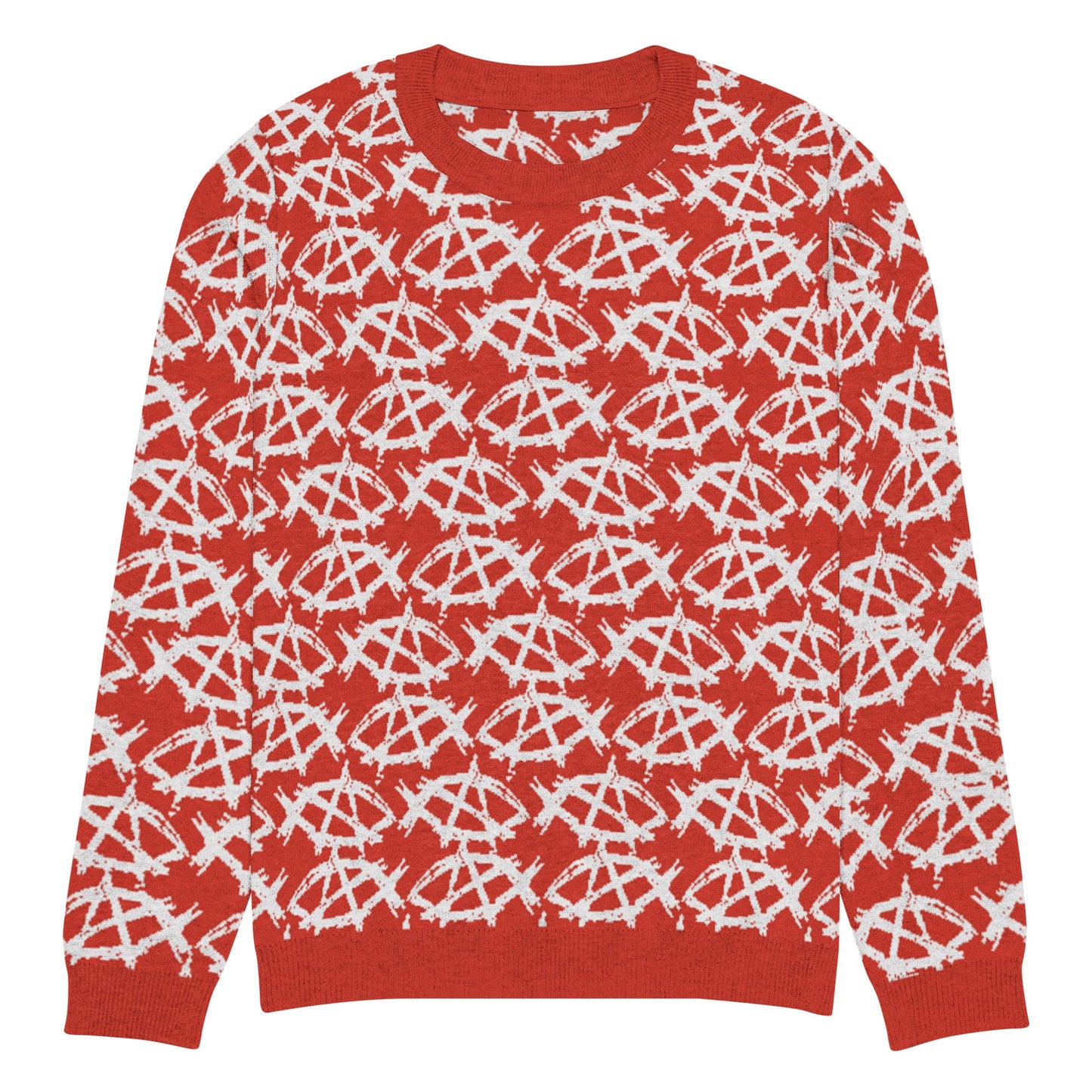 Anarchochristian Knitted crew neck ugly christmas sweater