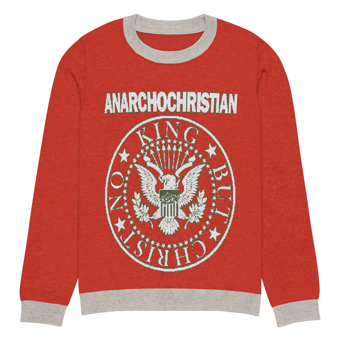 ANarchoChristian Seal Knitted Ugly Christmas sweater