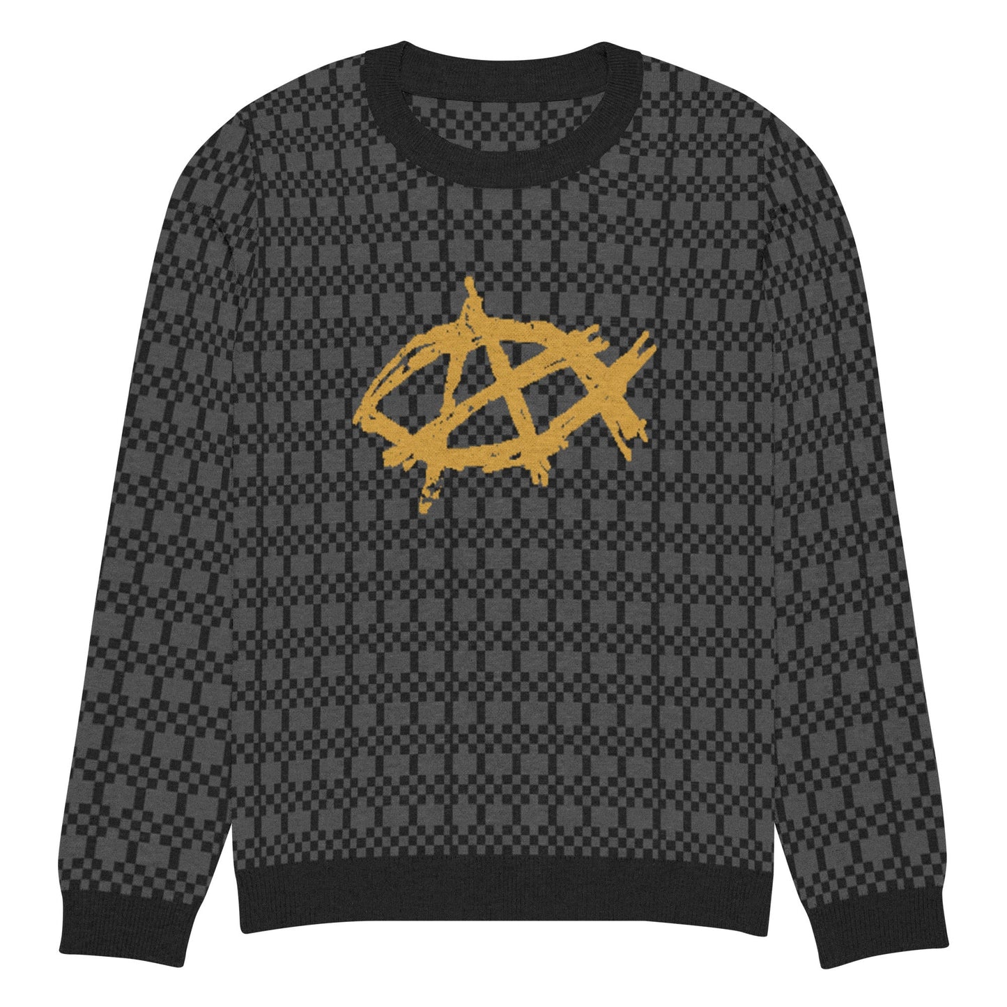 AnarchoChristian Knitted crew neck sweater