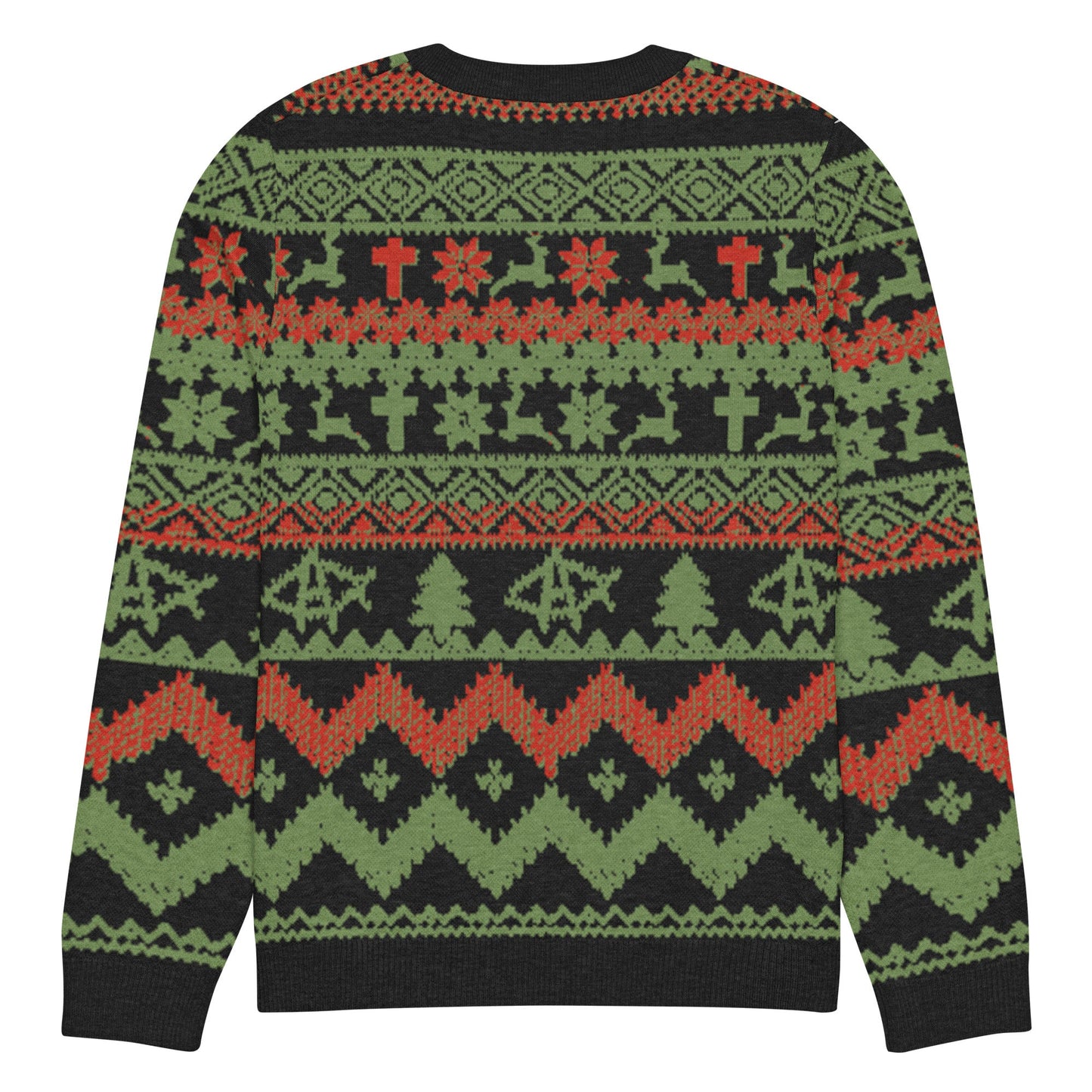 AnarchoChristian No King but Christ Knitted Ugly Christmas Sweater