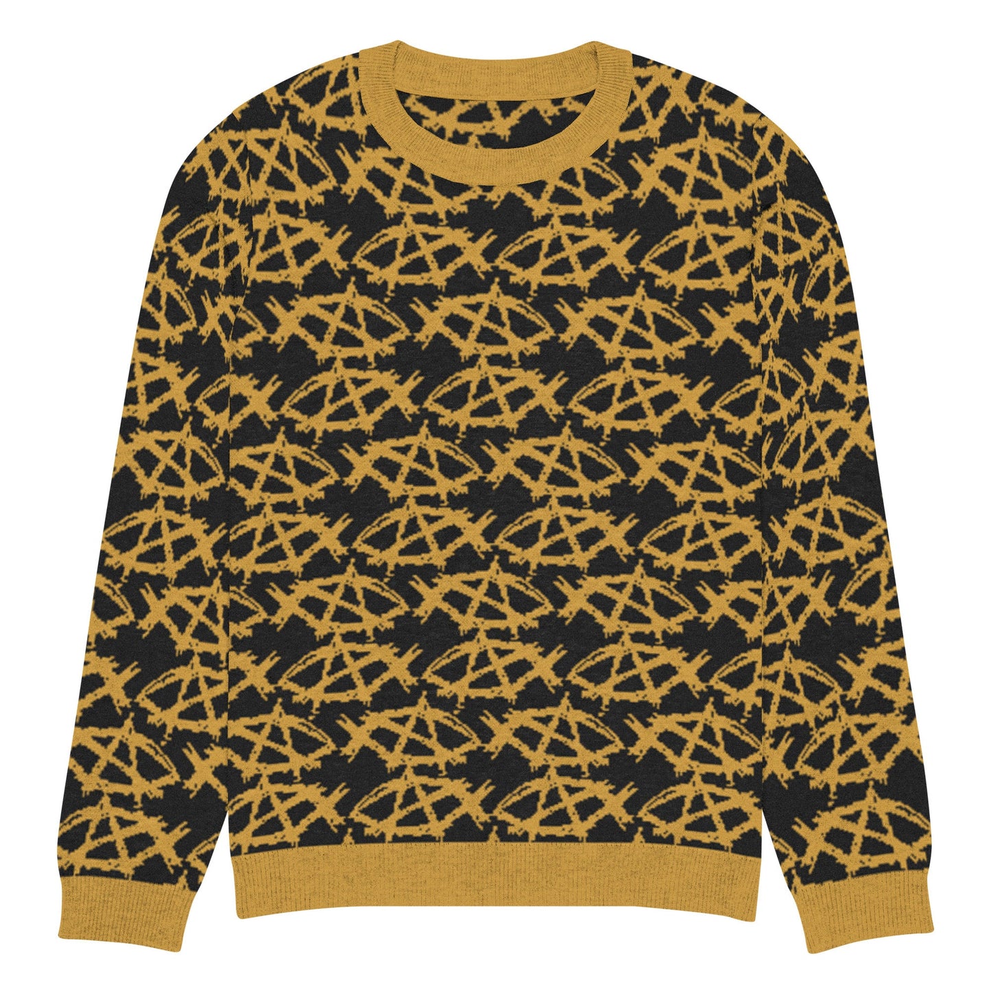 AnarchoChristian Knitted crew neck Ugly Christmas sweater