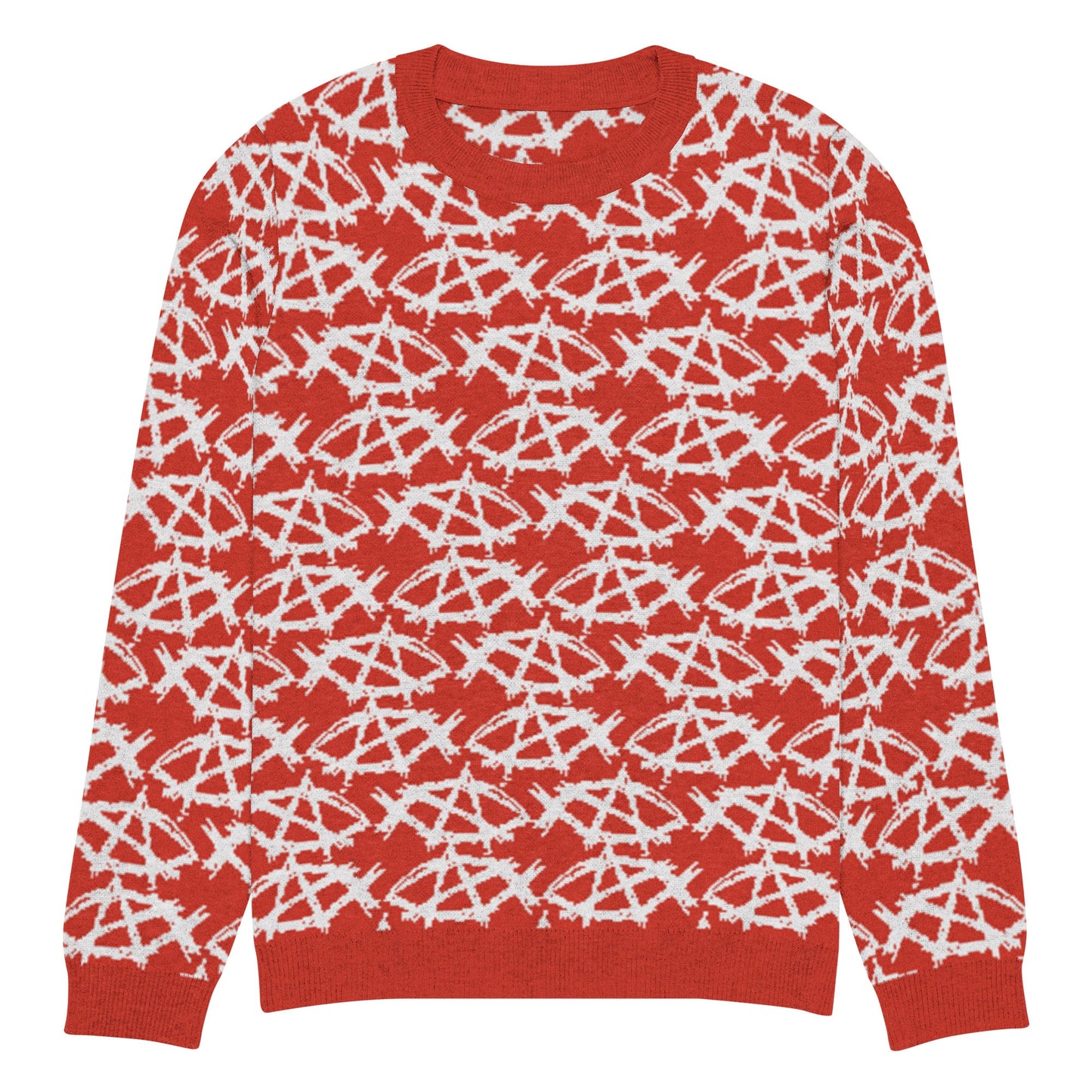 Anarchochristian Knitted crew neck ugly christmas sweater