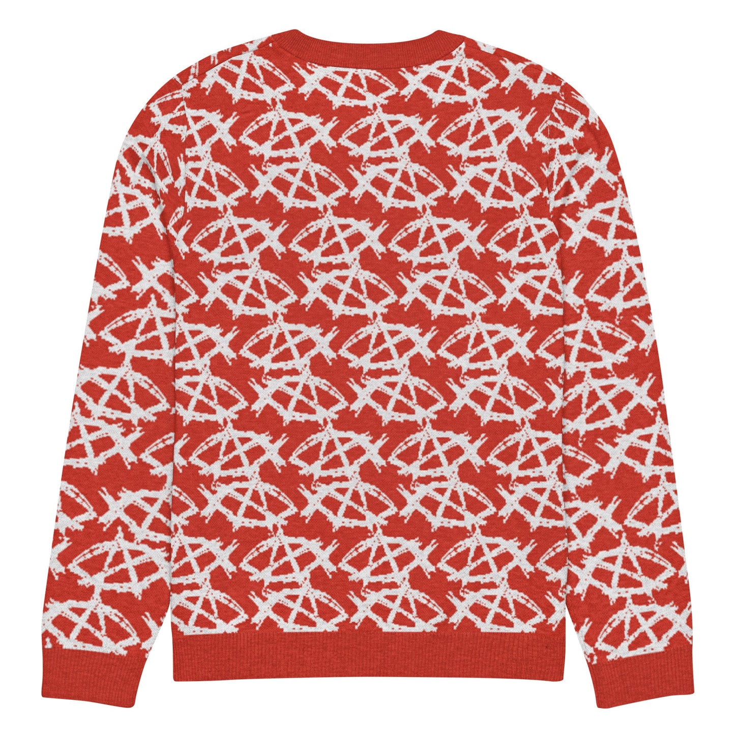 Anarchochristian Knitted crew neck ugly christmas sweater