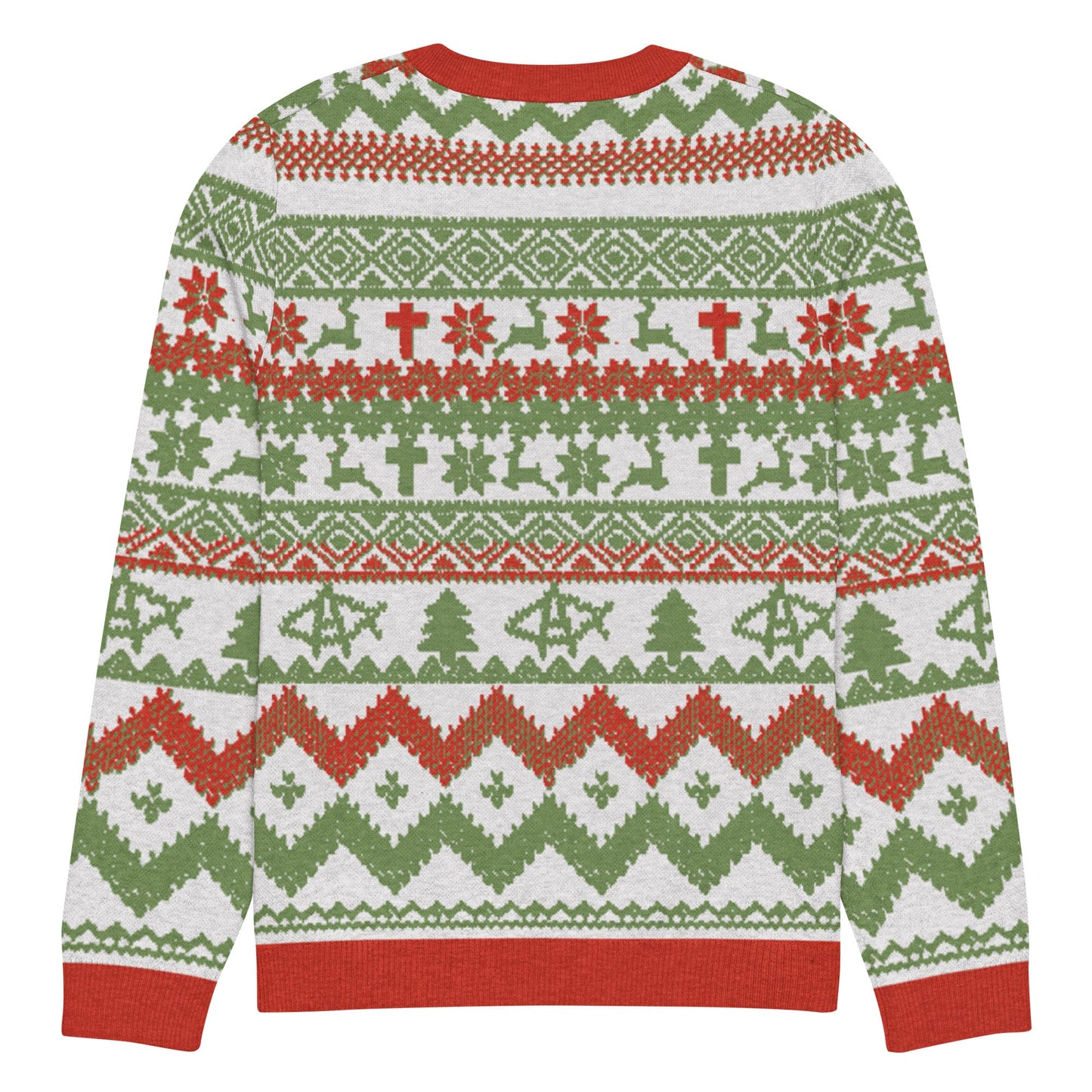 AnarchoChristian No King but Christ Knitted Ugly Christmas Sweater