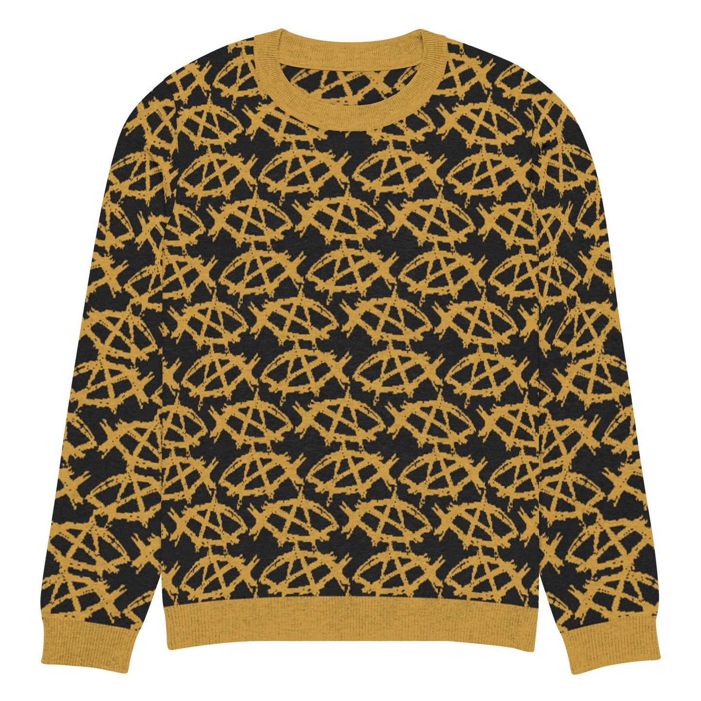 AnarchoChristian Knitted crew neck Ugly Christmas sweater